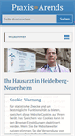 Mobile Screenshot of praxis-arends.de